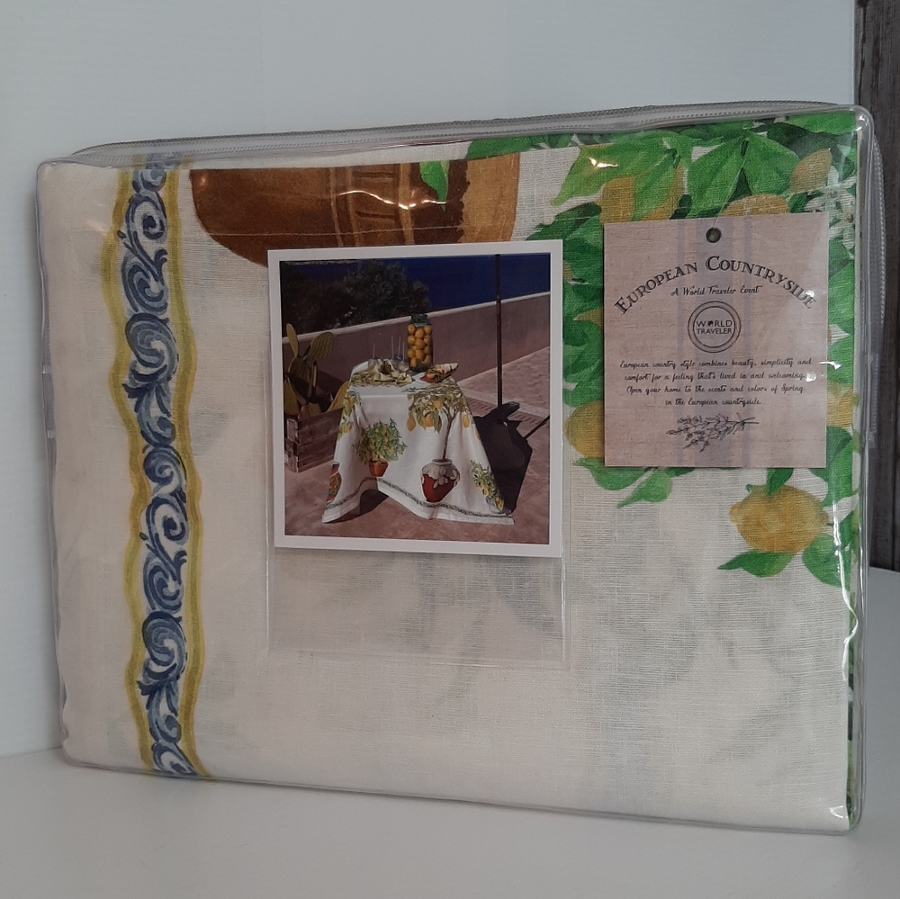 Tessitura Toscana Telerie Firenze 63" x 90" Italian Linen Tablecloth - Picture 16 of 16